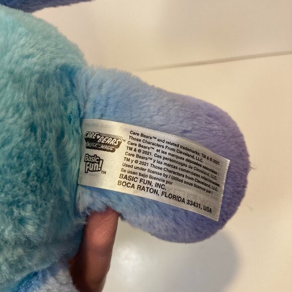 Care Bears Dream Bright Bear 2021 Plush Blue Purple Rainbow Heart 14" Stuffed - Picture 7 of 8
